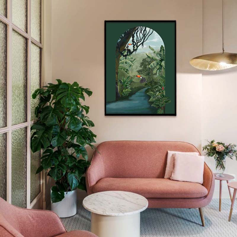 Tropical Jungle 7 Nature Canvas Art Print for Wall