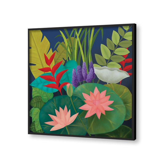 Tryst With Nature 1 (Square) Nature Artwork Canvas Wall Print