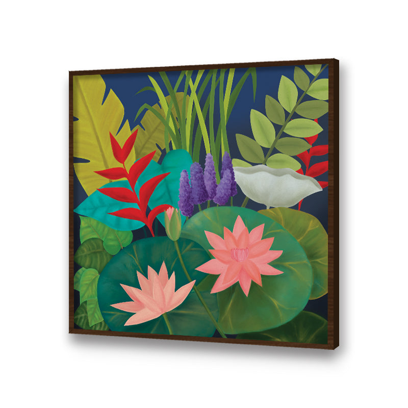 Tryst With Nature 1 (Square) Nature Artwork Canvas Wall Print