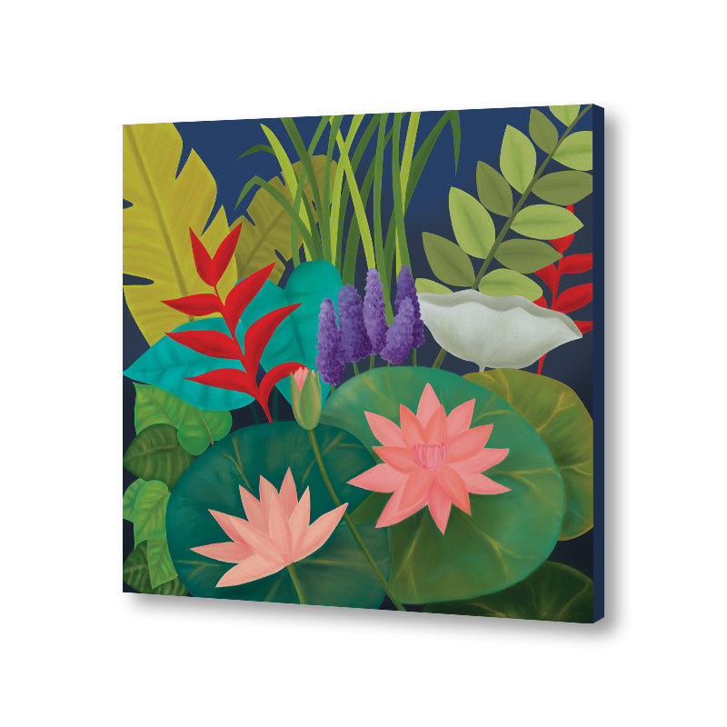 Tryst With Nature 1 (Square) Nature Artwork Canvas Wall Print