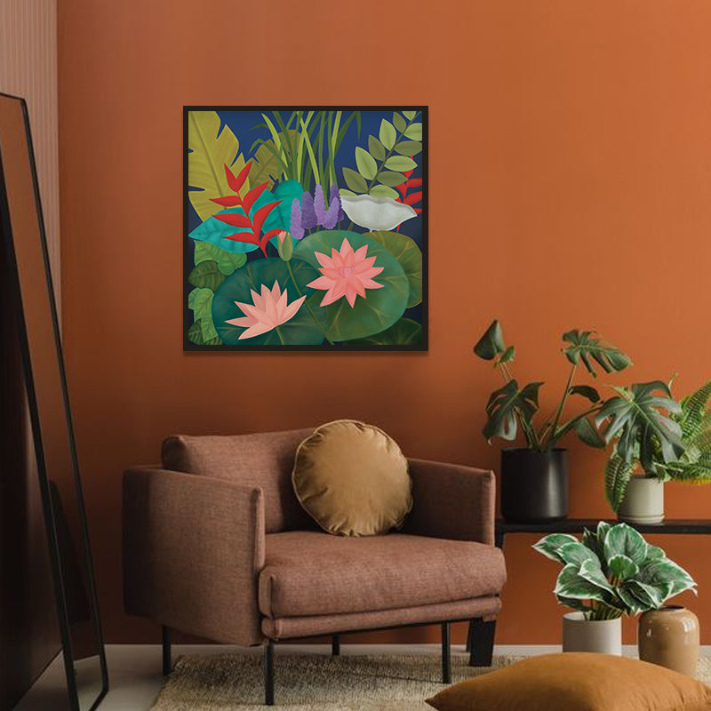 Tryst With Nature 1 (Square) Nature Artwork Canvas Wall Print