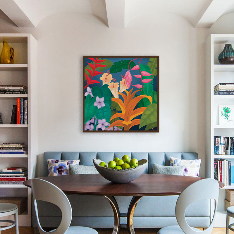 Tryst With Nature No. 2 (Square) – Artwork Canvas Wall Print shown in a room