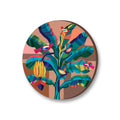 Tryst With Nature 3 (Round) Canvas Wall Art Print