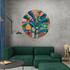 Tryst With Nature No. 3 (Round) – Canvas Wall Art Print
