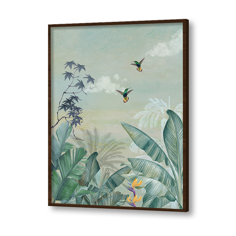 Utopian Jungle 2 Nature Artwork Canvas Wall Print