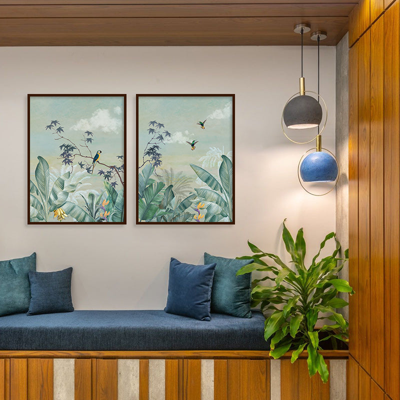 Utopian Jungle 2 Nature Artwork Canvas Wall Print