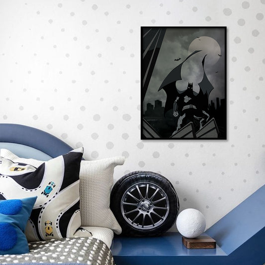 Batman Pop Artwork | Canvas Painting for Wall | Wall Decor | Wall Painting for Kids Room, Cafe, Restaurant