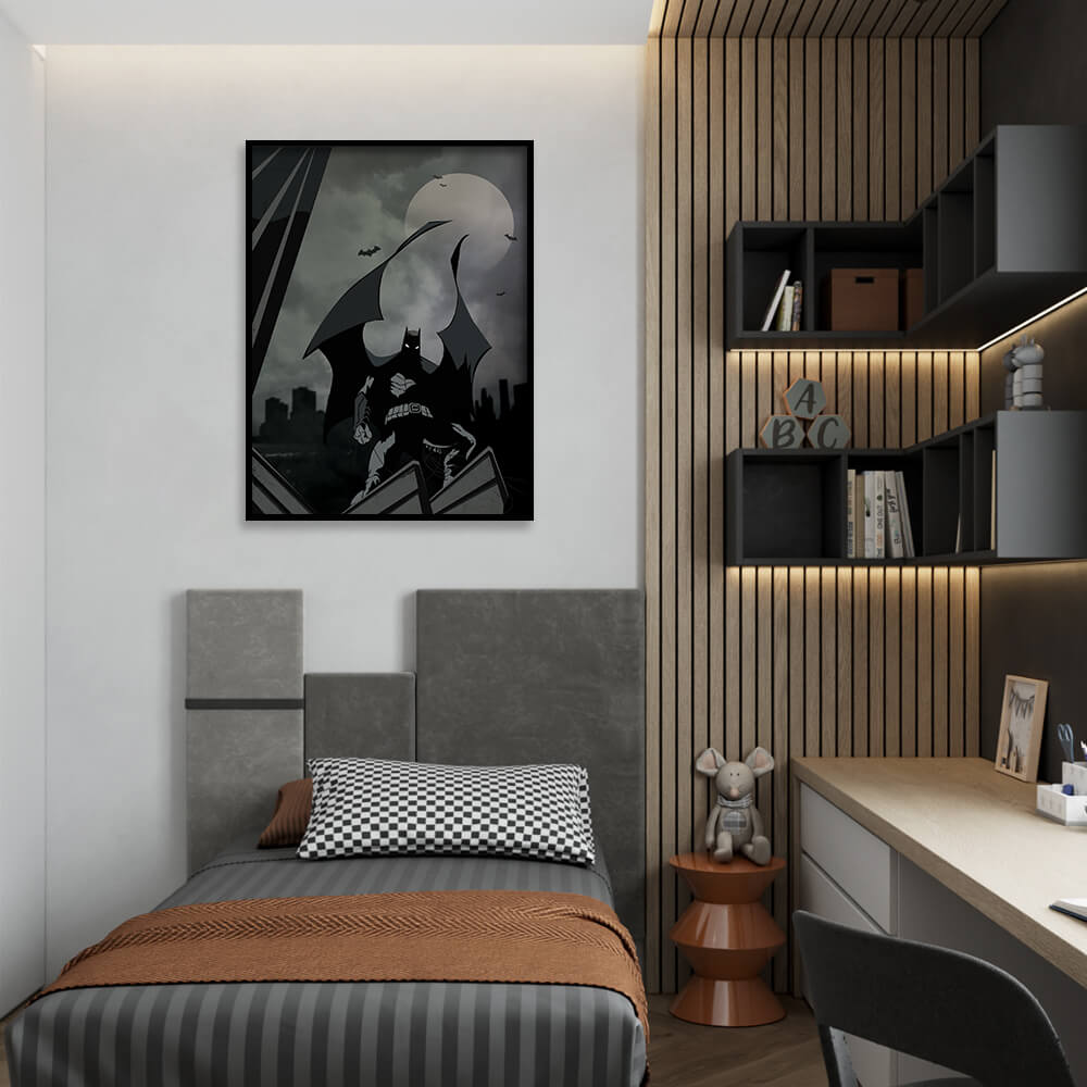 Batman Pop Artwork Canvas Print for Wall