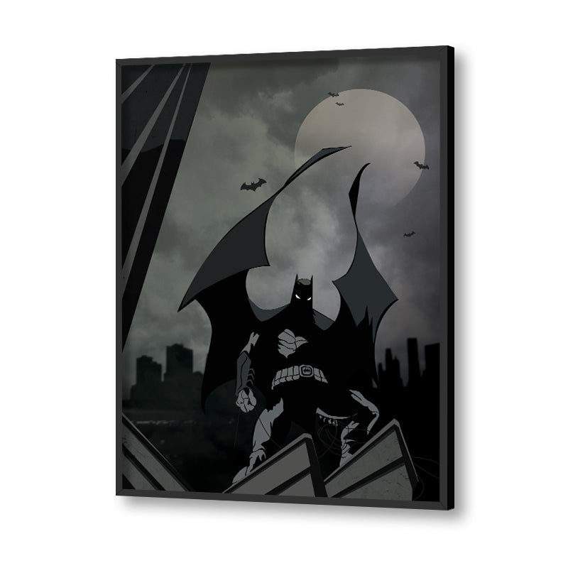 Batman Pop Artwork Canvas Print for Wall