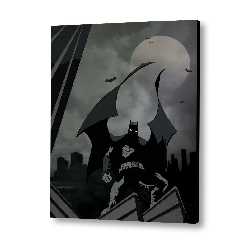Batman Pop Artwork Canvas Print for Wall