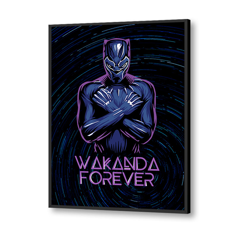 Black Panther Pop Artwork Canvas Print for Wall