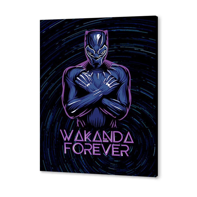 Black Panther Pop Artwork Canvas Print for Wall