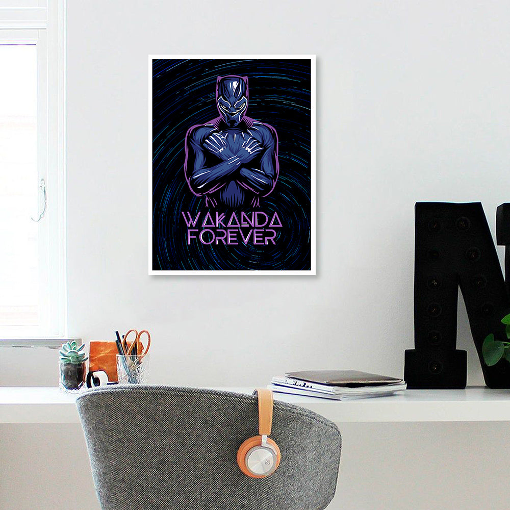 Black Panther Pop Artwork Canvas Print for Wall