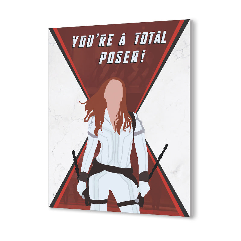 Black Widow Pop Artwork Canvas Print for Wall