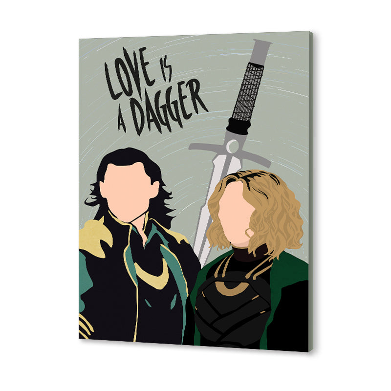Loki Pop Artwork Canvas Print for Wall