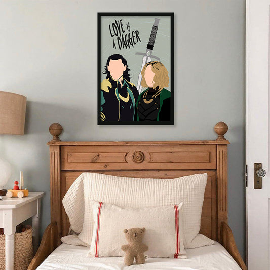 Loki Pop Artwork | Canvas Painting for Wall | Wall Decor | Wall Painting for Kids Room, Cafe, Restaurant