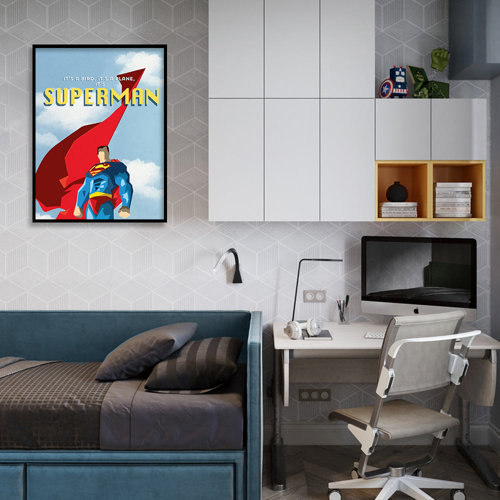 Superman Pop Artwork Canvas Print for Wall
