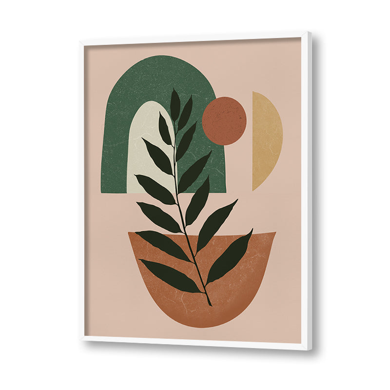 Boho Fern Scandinavian Canvas Wall Art Print