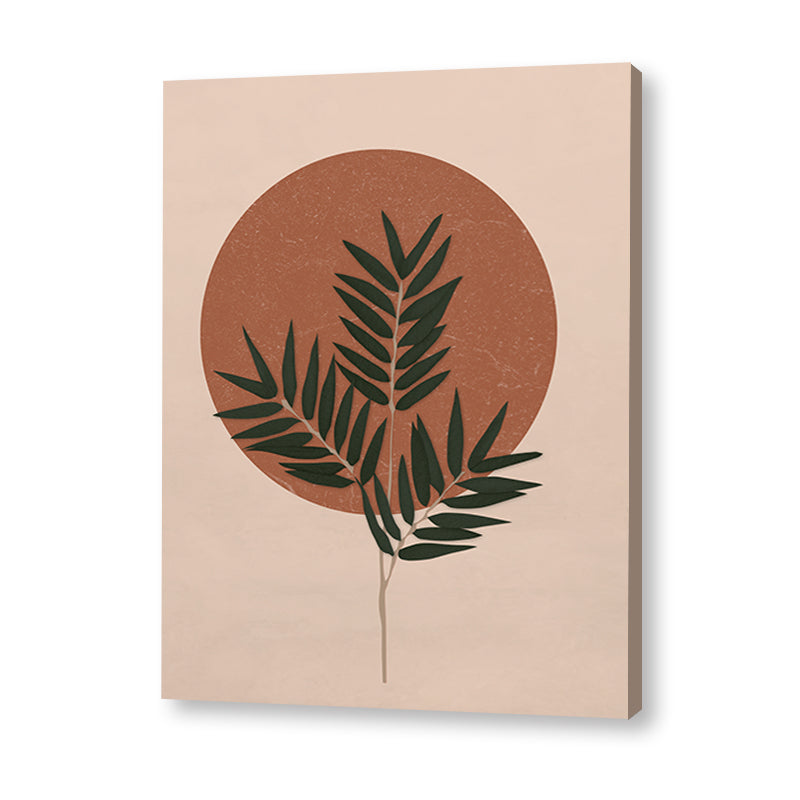 Fern & Sun Scandinavian Canvas Wall Art Print