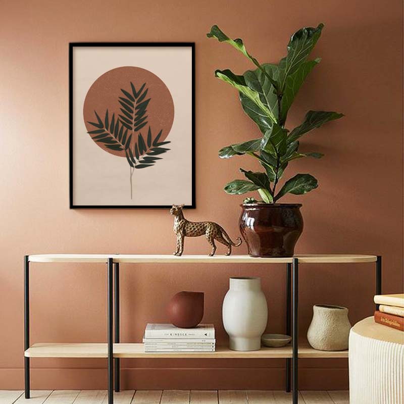 Fern & Sun Scandinavian Canvas Wall Art Print
