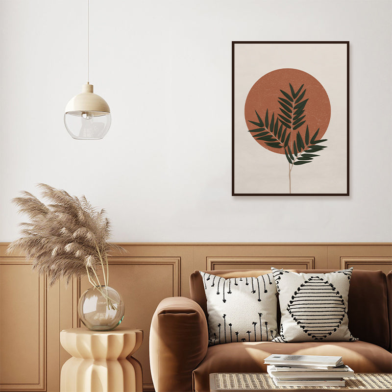 Fern & Sun Scandinavian Canvas Wall Art Print