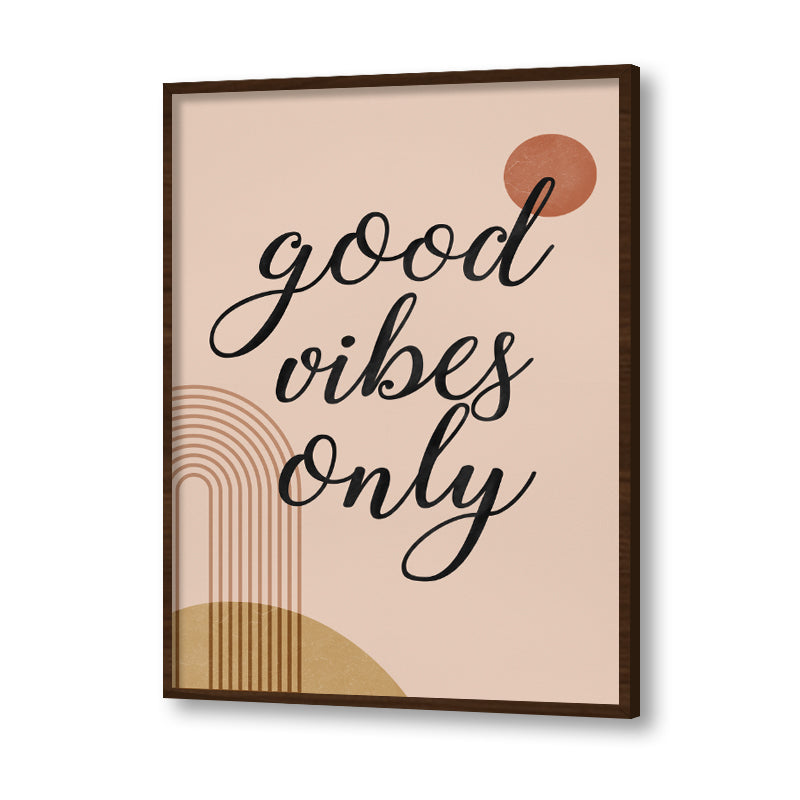 Good Vibes Scandinavian Canvas Wall Art Print