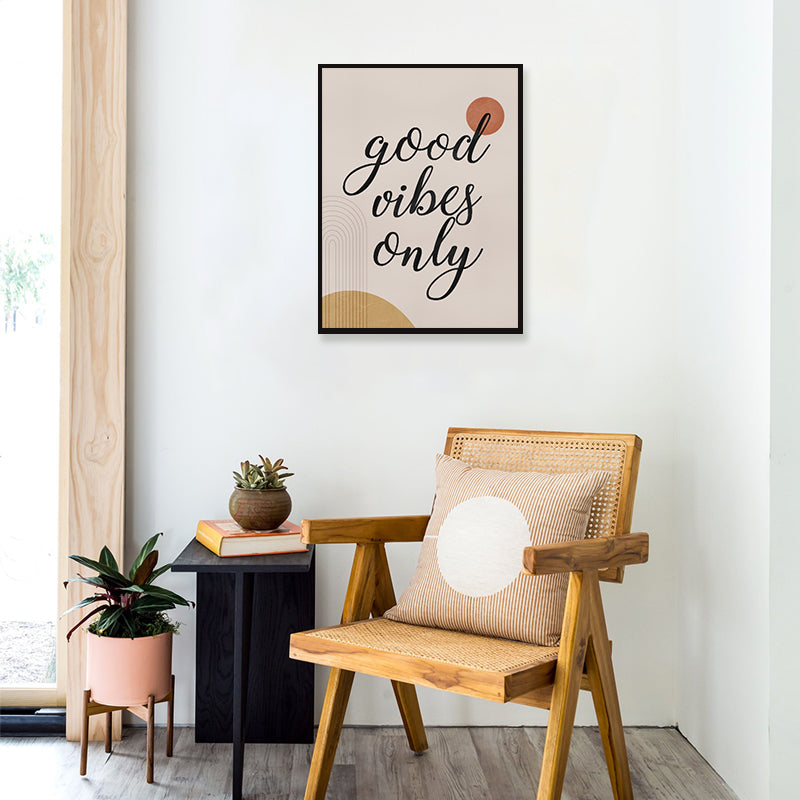 Good Vibes Scandinavian Canvas Wall Art Print
