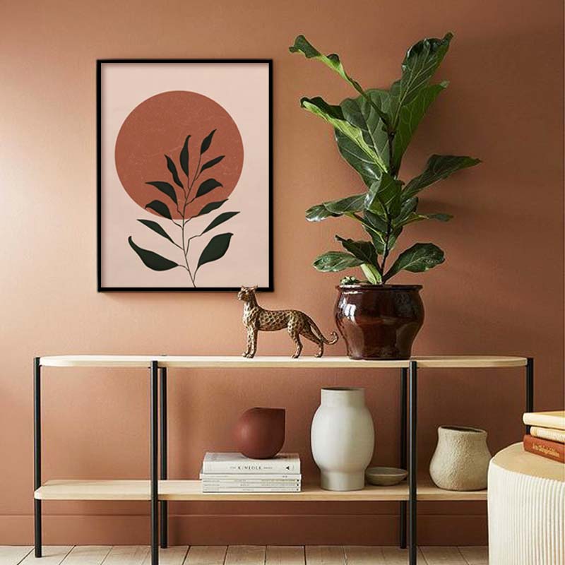 Leafy Affair Scandinavian Canvas Wall Art Print