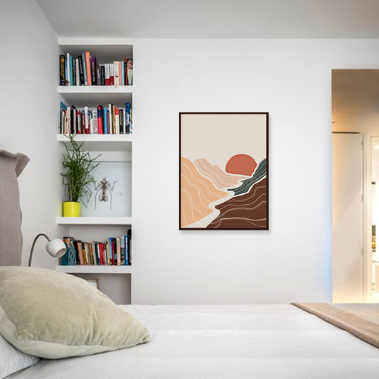 Over the Hill Scandinavian Wall Artwork | Canvas Painting for Wall | Wall Decor | Wall Painting for Home Decor, Cafe, Office, Restaurant