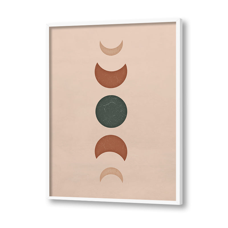 Phases of the Moon Scandinavian Canvas Wall Art Print