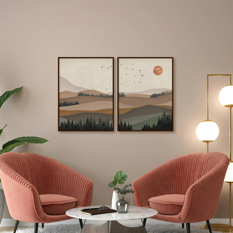 Serene View 2 Scandinavian Canvas Wall Art Print