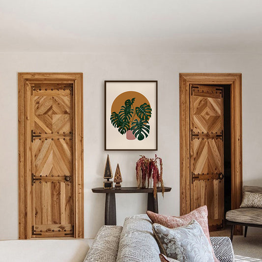 Tropical Paradise 2 Scandinavian Wall Artwork | Canvas Painting for Wall | Wall Decor | Wall Painting for Home Decor, Living Room, Cafe, Office, Restaurant