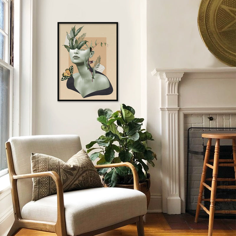 With My Greens 2 Scandinavian Canvas Wall Art Print