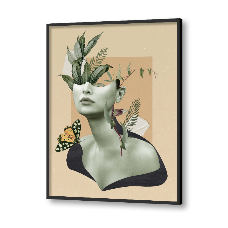 With My Greens 2 Scandinavian Canvas Wall Art Print