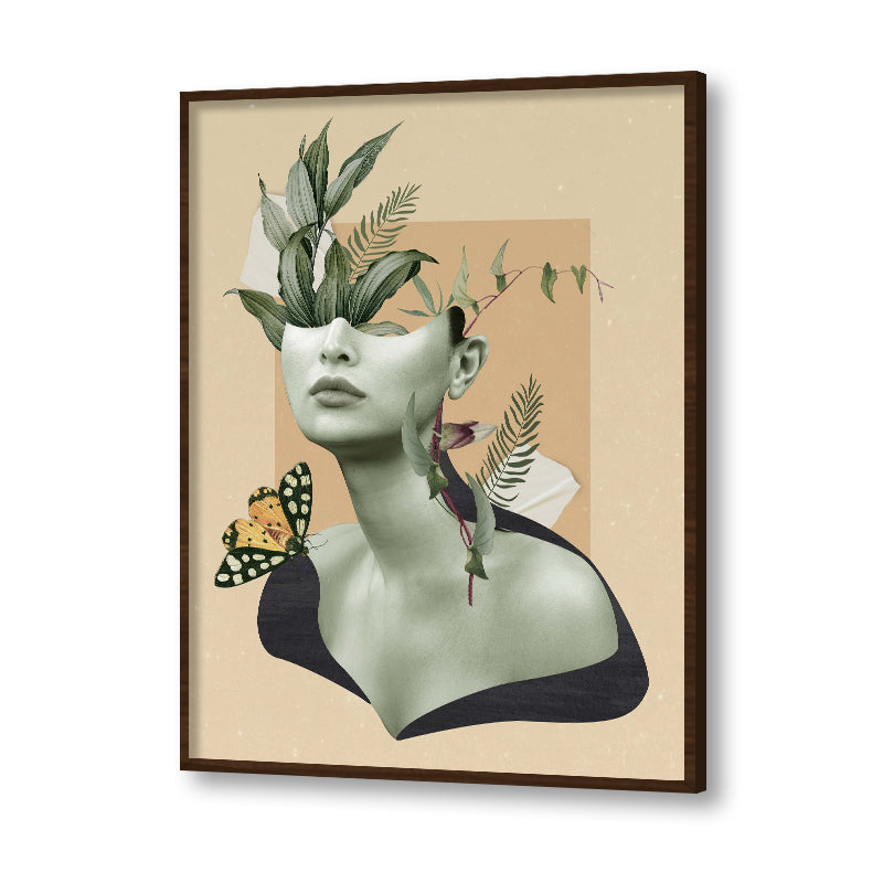 With My Greens 2 Scandinavian Canvas Wall Art Print