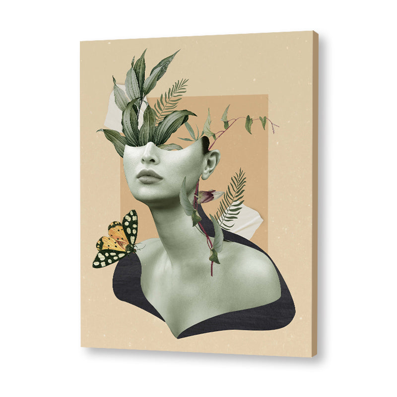 With My Greens 2 Scandinavian Canvas Wall Art Print