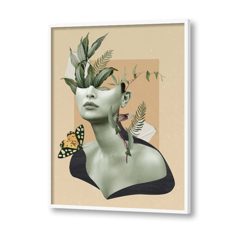 With My Greens 2 Scandinavian Canvas Wall Art Print