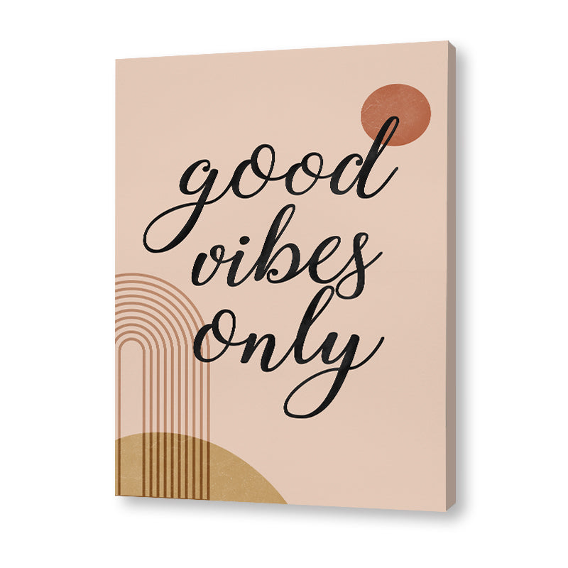 Good Vibes Scandinavian Canvas Wall Art Print