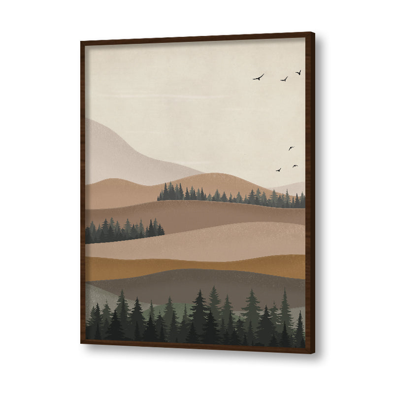 Serene View 1 Scandinavian Canvas Wall Art Print