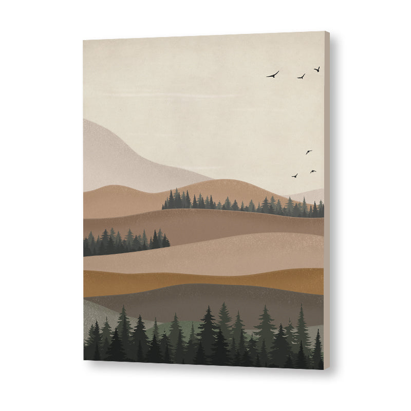 Serene View 1 Scandinavian Canvas Wall Art Print