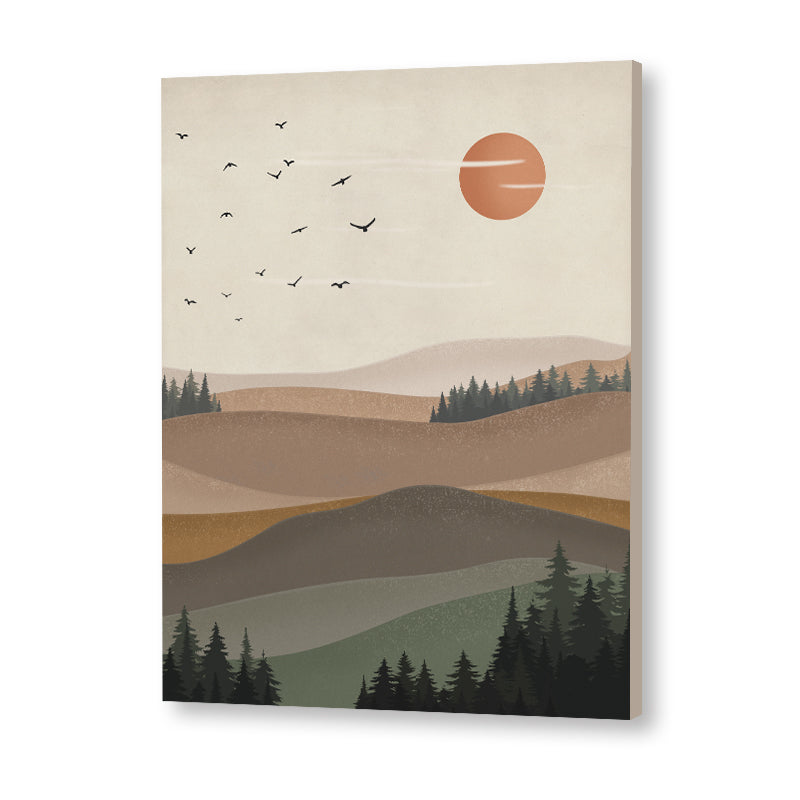 Serene View 2 Scandinavian Canvas Wall Art Print