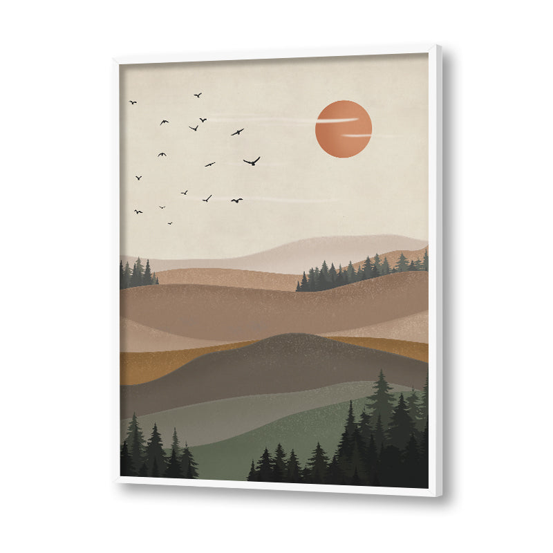 Serene View 2 Scandinavian Canvas Wall Art Print