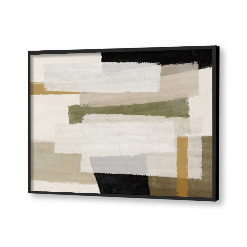 Textures & Tan Abstract Canvas Wall Art Print