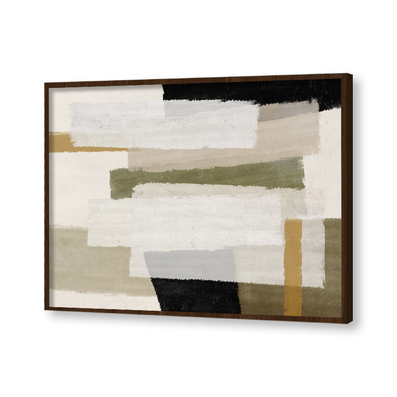 Textures & Tan Abstract Canvas Wall Art Print