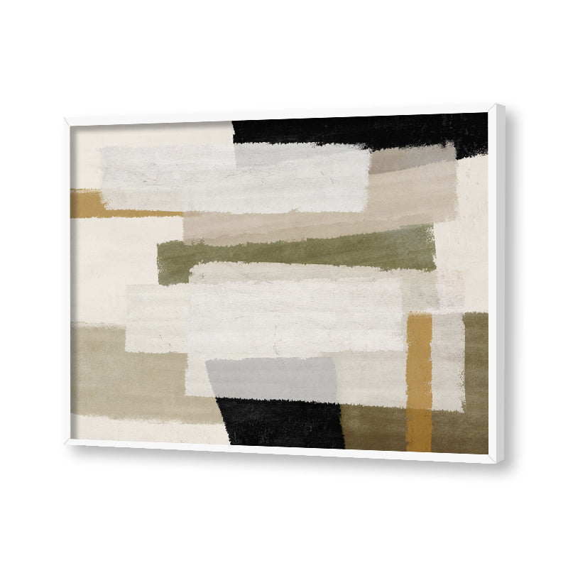 Textures & Tan Abstract Canvas Wall Art Print