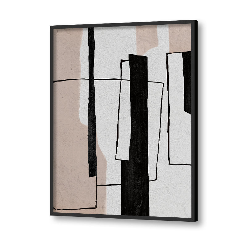 Thick & Thin Abstract Canvas Wall Art Print