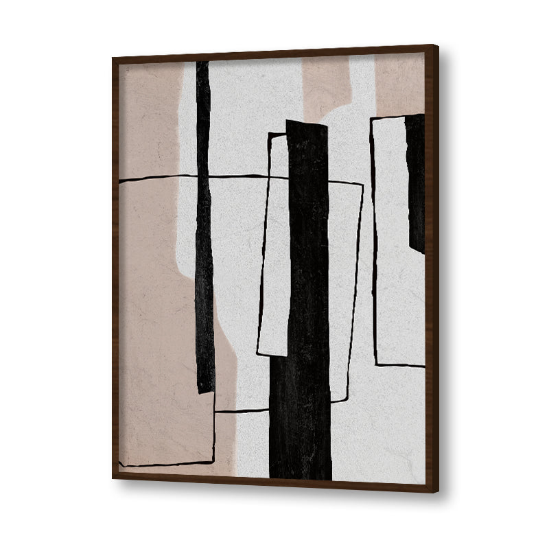 Thick & Thin Abstract Canvas Wall Art Print