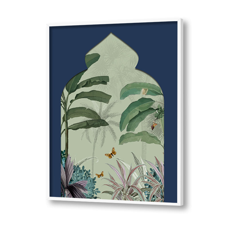 Pichwai Garden 2 Traditional Artwork Canvas Print for Wall