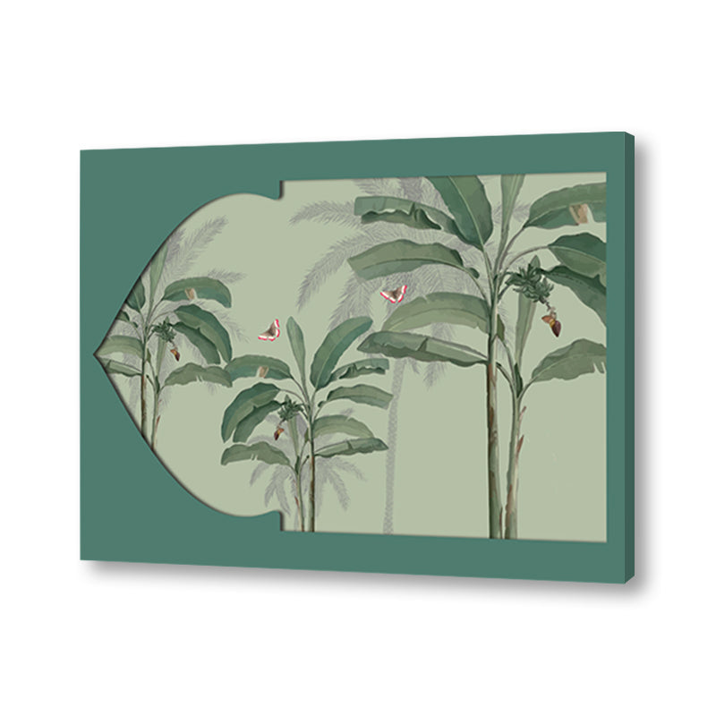 Pichwai Garden 3 Traditional Artwork Canvas Print for Wall