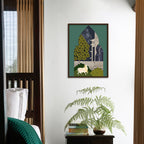 Pichwai Garden 4 Traditional Artwork Canvas Print for Wall